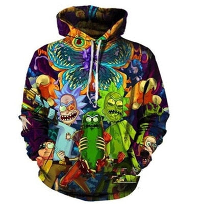 Cartoon FNAF/Rick And Morty Hoodies 3d  Printed Men Women Children Hoodie Sweatshirt Tracksuit Unisex Pullover Streetwear