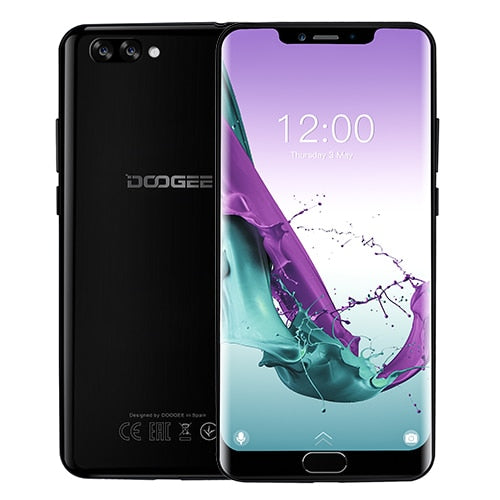 DOOGEE Y7 Plus CellPhone 6.18inch 1080*2246 Screen MTK6757 Octa-Core 2.5GHz 6GB RAM 64GB ROM 16.0MP+13.0MP 5080mAh Android 8.0