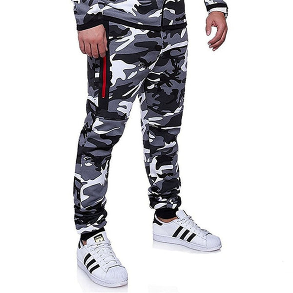 IceLion 2019 Spring Camouflage Hoodies Men Zipper Cardigan Hooded Sweatshirts Fashion Print Sportswear Men's Slim Fit Tracksuit