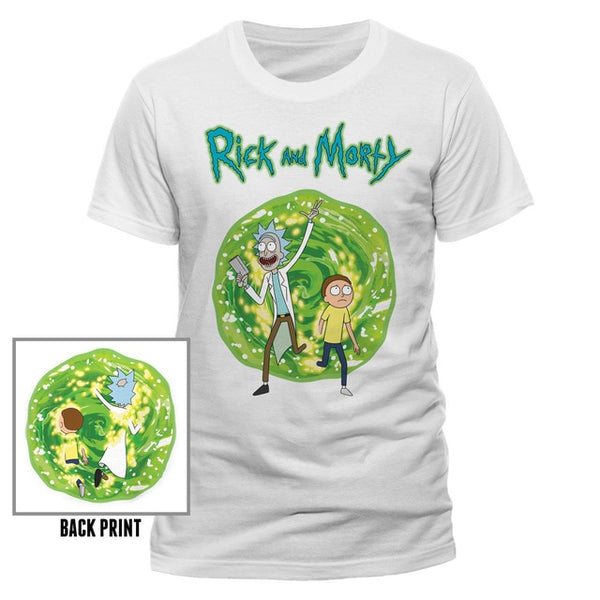 Rick And Morty T-Shirt Pickle Rick Get Schwifty Spiral Portal Mens Tee Free shipping Harajuku Tops Fashion Classic Unique