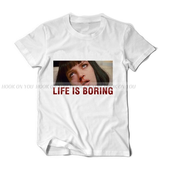 Pulp Fiction Tshirt 2018 New Men Women's Summer O-neck Mia T shirt Quality Cotton T-shirt Harajuku Tees Shirt Short Sleeve