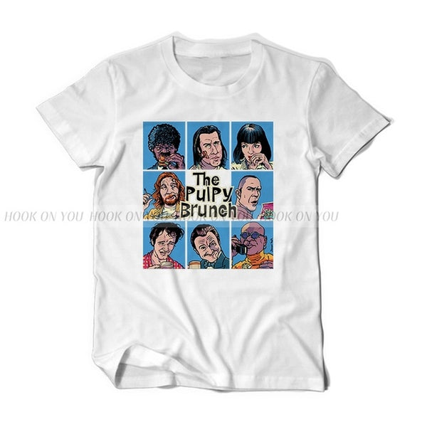 Pulp Fiction Tshirt 2018 New Men Women's Summer O-neck Mia T shirt Quality Cotton T-shirt Harajuku Tees Shirt Short Sleeve