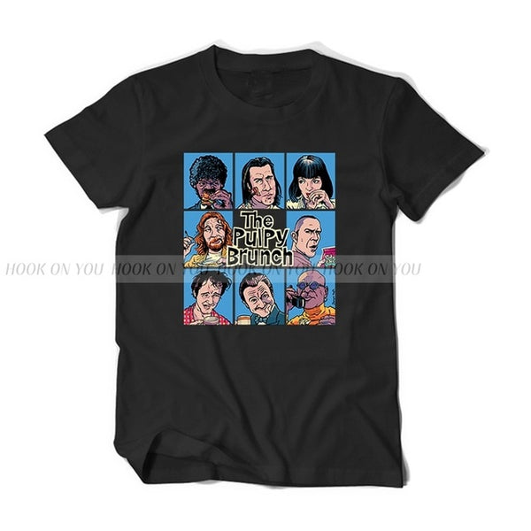 Pulp Fiction Tshirt 2018 New Men Women's Summer O-neck Mia T shirt Quality Cotton T-shirt Harajuku Tees Shirt Short Sleeve