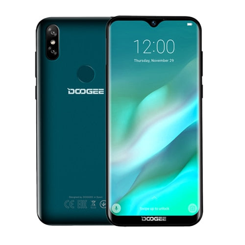 DOOGEE Y8 Android 9.0 FDD LTE 6.1inch 19:9 Waterdrop LTPS Screen Smartphone MTK6739 3GB RAM 16GB ROM 3400mAh Dual SIM 8.0MP