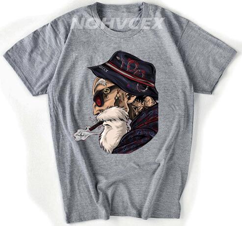 Summer Men T Shirts dragon ball  Master Roshi  Design T-Shirt is funny Short Sleeve Tops Cool Male Tee