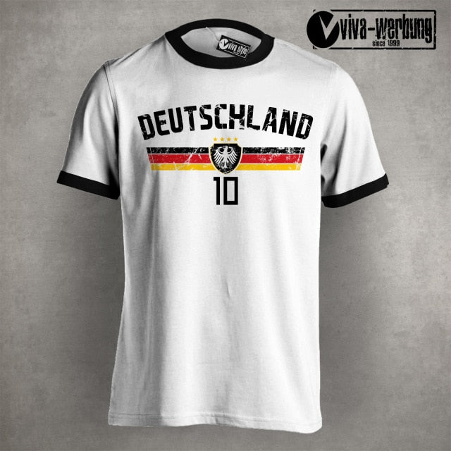 Newest 2019 Fashion Summer Short Sleeves Cotton T-Shirt Deutschland T-Shirt 2019 Footballer Germany Trikot Fanst Shirts for Men