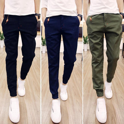 men pants 2018 new spring/summer man waist harem pants male pantalones trousers Slim casual cotton Jogger pants