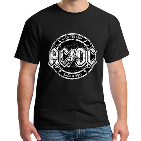 New fashion Camisetas AC/DC Heavy metal T Shirt Men Print T shirt Casual Tshirt O Neck cotton 100% for men Short Sleeve  NN