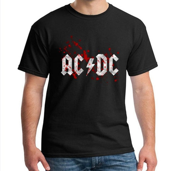 New fashion Camisetas AC/DC Heavy metal T Shirt Men Print T shirt Casual Tshirt O Neck cotton 100% for men Short Sleeve  NN