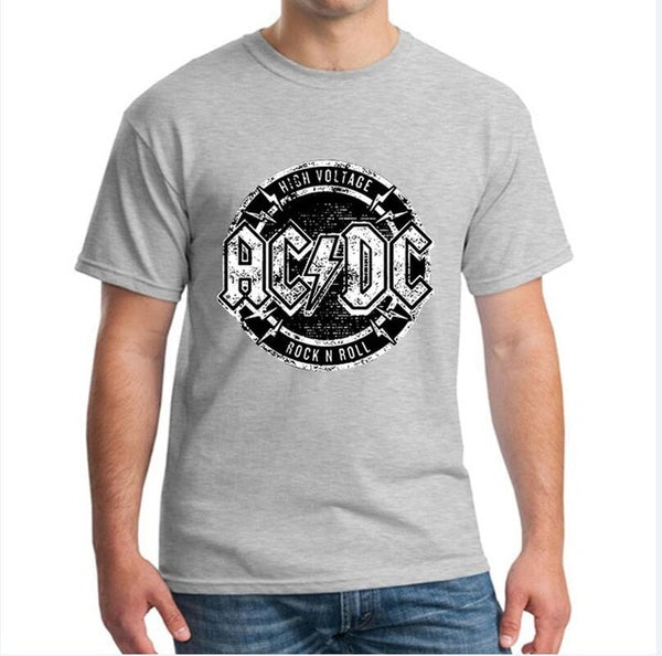 New fashion Camisetas AC/DC Heavy metal T Shirt Men Print T shirt Casual Tshirt O Neck cotton 100% for men Short Sleeve  NN