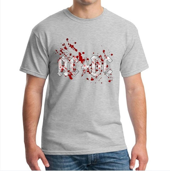 New fashion Camisetas AC/DC Heavy metal T Shirt Men Print T shirt Casual Tshirt O Neck cotton 100% for men Short Sleeve  NN