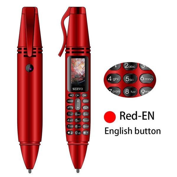 SERVO K07 Pen mini Cellphone 0.96" Tiny Screen GSM Dual SIM Camera Flashlight Bluetooth Dialer Mobile Phones with Recording pen