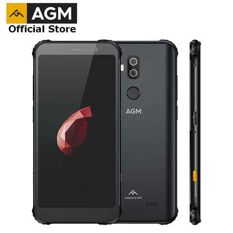 OFFICIAL AGM X3 5.99'' 4G Smartphone 8G+64G SDM845 Android 8.1 IP68 Waterproof Mobile Phone Dual BOX Speaker tuned by JBL NFC