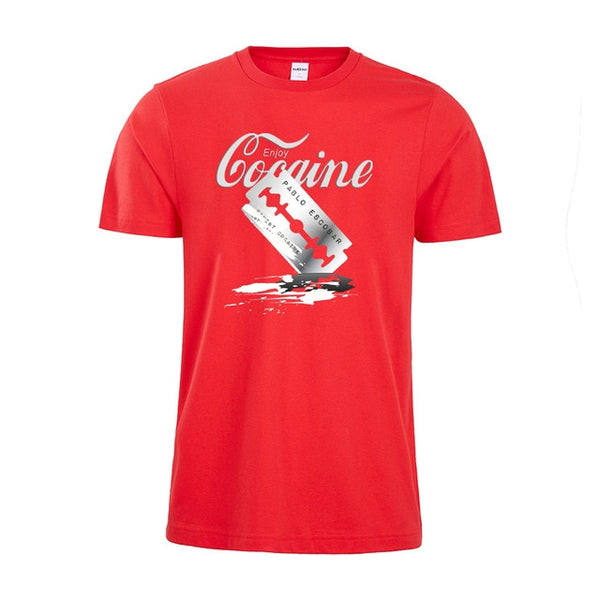 Fashion tshirt Men PABLO ESCOBAR Print Cool Casual Cotton  t shirt  Hip Hop Shirt