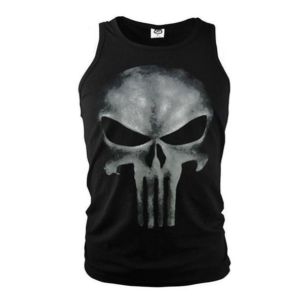 Lycra Cool T- shirt The Punisher Skull T Shirt Slim Black O-Neck Short Sleeve Tees Fashion Cotton T Shirt For Men Free Shipping