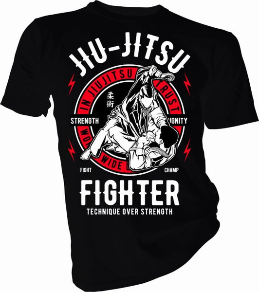 In Jiu Jitsu We Trust, Martial Arts, MMA, UFC, Fighter Adult & Kids T-Shirt   100% cotton tee shirt,  tops wholesale tee