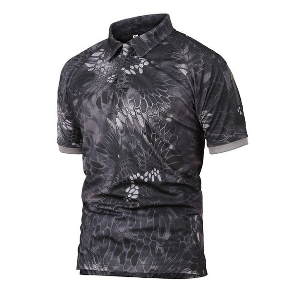 Summer Army Combat Camouflage T-Shirt Man Tactical Military Coolmax Quick-drying Short Sleeve Shirts Breathable Soldiers Uniform