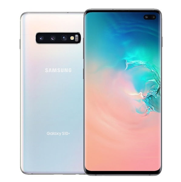 New Samsung Galaxy S10+ 6.4” Quad HD+ Dynamic AMOLED Infinity Display Screen Ultrasonic Fingerprint ID 8G ROM  Wireless Charge