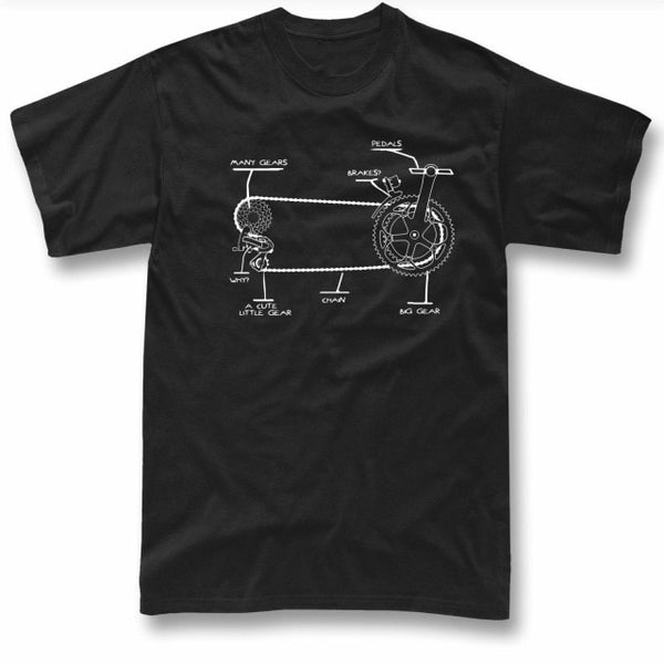 Funny Bicycle T Shirt Gift Bike Cycling Rider S - 5XL Men Tee Shirt Tops Short Sleeve Cotton Fitness T-Shirts Personality