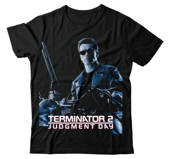 THE TERMINATOR 2 JUDGEMENT DAY ARNOLD SCHWARZENEGGER BBMT511 UNISEX T SHIRT Print T-Shirt Men Short Sleeve Top Tee Plus Size