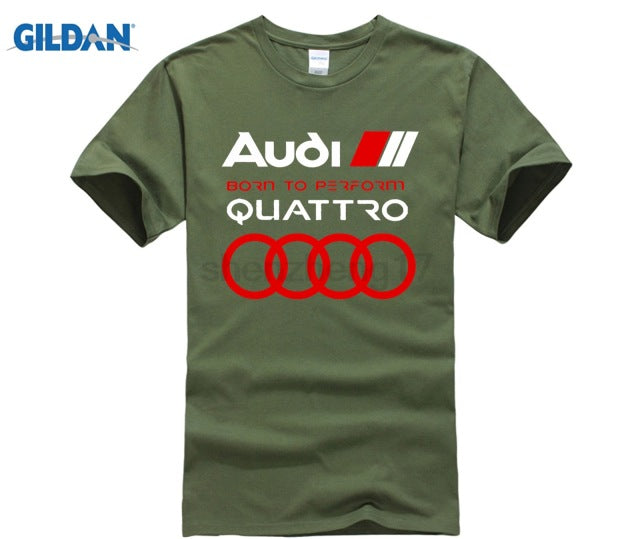 HOT deals 2019 New Cool Tee Shirt New Mens Germany Car Perform Logo Quattro Q5 Q3 Q7 Tee T Shirt Navy Blue  S To XXXL