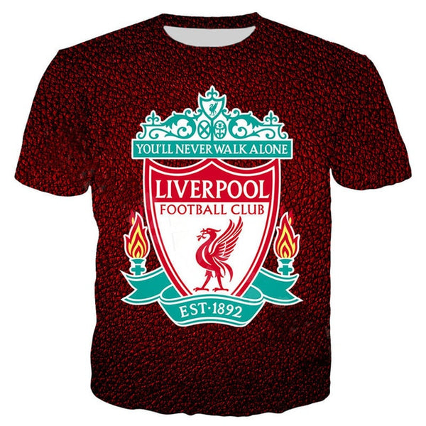 Liumaohua New Popular Liverpool Jersey 3D Print Harajuku Style T Shirt Sweatshirts Summer Casual Streetwear Tees Tops A-911