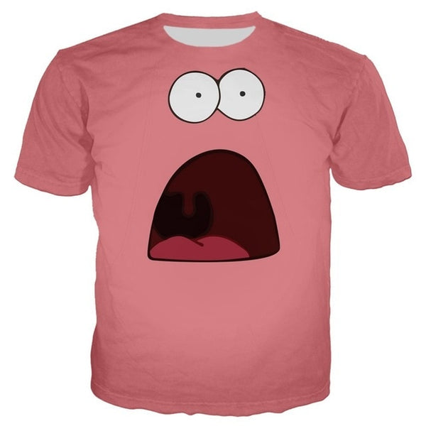 PLstar Cosmos Summer Patrick Star 3d prin Fashion Men t Tshirt Hot Funny Breathable Fitness Tshirt+shorts Combo Suit
